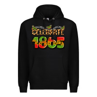 Black celebrate 1865 juneteenth Premium Hoodie - LillyAllenDesigns