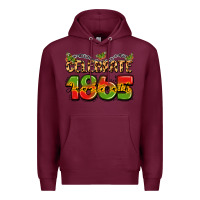 Burgundy celebrate 1865 juneteenth Premium Hoodie - LillyAllenDesigns