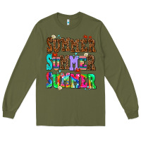 Army Green summer summer summer Long Sleeve Tee - AdoDesignShop