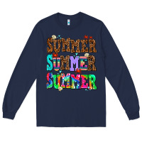 Navy summer summer summer Long Sleeve Tee - AdoDesignShop