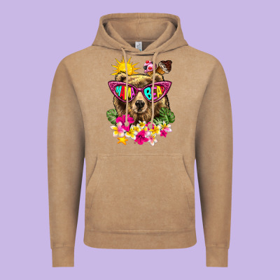 Mama Bear Summer Vintage Hoodie Designed By Texasbilliewilder