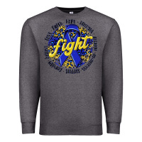 Charcoal Heather fight colorectal cancer Premium Sweatshirt - NancyCooperArtShop