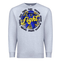 Heather Grey fight colorectal cancer Premium Sweatshirt - NancyCooperArtShop
