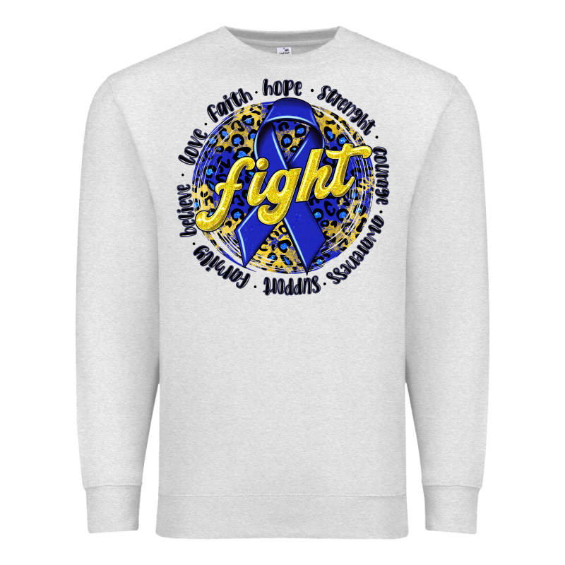 Fight Colorectal Cancer Premium Sweatshirt by NancyCooperArtShop | Teevron