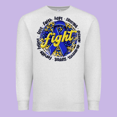 Fight Colorectal Cancer Premium Sweatshirt Designed By Nancycooperartshop