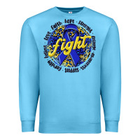 Ocean Blue fight colorectal cancer Premium Sweatshirt - NancyCooperArtShop
