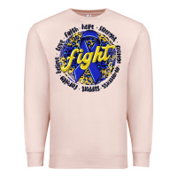 Pale Pink fight colorectal cancer Premium Sweatshirt - NancyCooperArtShop