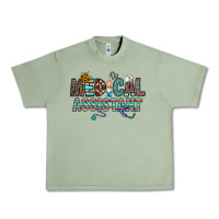 Oil Green medical asistant Urban Heavy Tee - CowhideDigitalArt