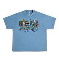 Pebble Blue medical asistant Urban Heavy Tee - CowhideDigitalArt
