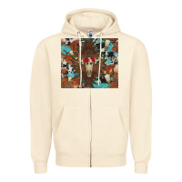 Sandshell western floral bullskull cowhide and leopard Zipper Hoodie - Artiststas