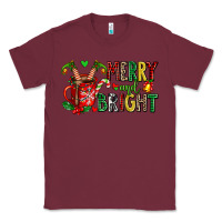 Burgundy merry and bright Classic Tee - AdoDesignShop