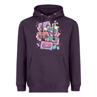 Plum easter cassette tapes Heavyweight Hoodie - MaliasSmallBusiness