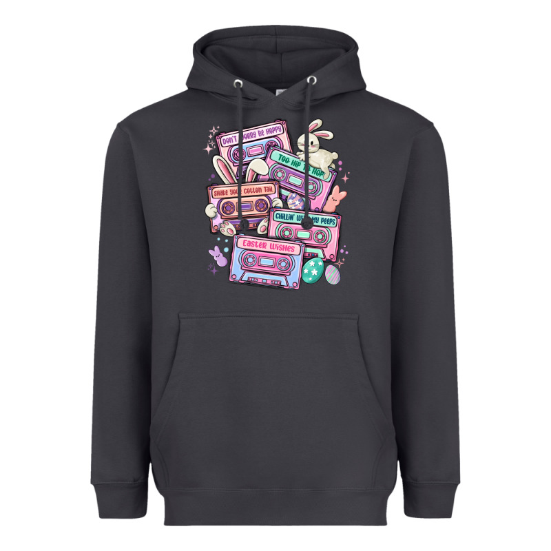 Easter Cassette Tapes Heavyweight Hoodie by MaliasSmallBusiness | Teevron