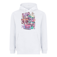 White easter cassette tapes Heavyweight Hoodie - MaliasSmallBusiness