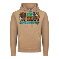 Vintage Coffee cowboy in training Vintage Hoodie - Zillion Design Studio