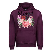 Mauve Wine Blessed Nana Gifts for Nana or Grandma Urban Hoodie - Bettercallsaul