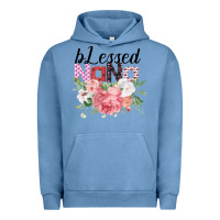 Pigment Pebble Blue Blessed Nana Gifts for Nana or Grandma Urban Hoodie - Bettercallsaul