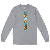 Heather Grey fall pumpkin Long Sleeve Tee - BundleAndBundleShop