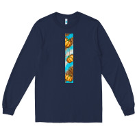 Navy fall pumpkin Long Sleeve Tee - BundleAndBundleShop