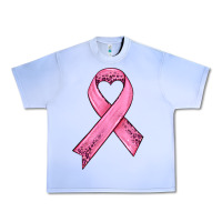 Grape Ice pink ribbon Urban Heavy Tee - HRA Design Shop