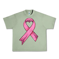Oil Green pink ribbon Urban Heavy Tee - HRA Design Shop