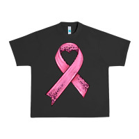 Pigment Black pink ribbon Urban Heavy Tee - HRA Design Shop