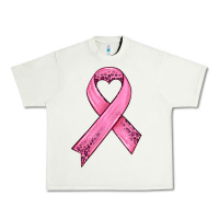 Pistachio pink ribbon Urban Heavy Tee - HRA Design Shop