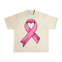 Sandshell pink ribbon Urban Heavy Tee - HRA Design Shop