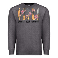Charcoal Heather choose your weapon Premium Sweatshirt - MaliasSmallBusiness