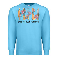 Ocean Blue choose your weapon Premium Sweatshirt - MaliasSmallBusiness