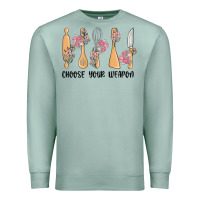 Seafoam choose your weapon Premium Sweatshirt - MaliasSmallBusiness
