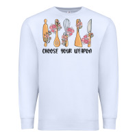 White choose your weapon Premium Sweatshirt - MaliasSmallBusiness