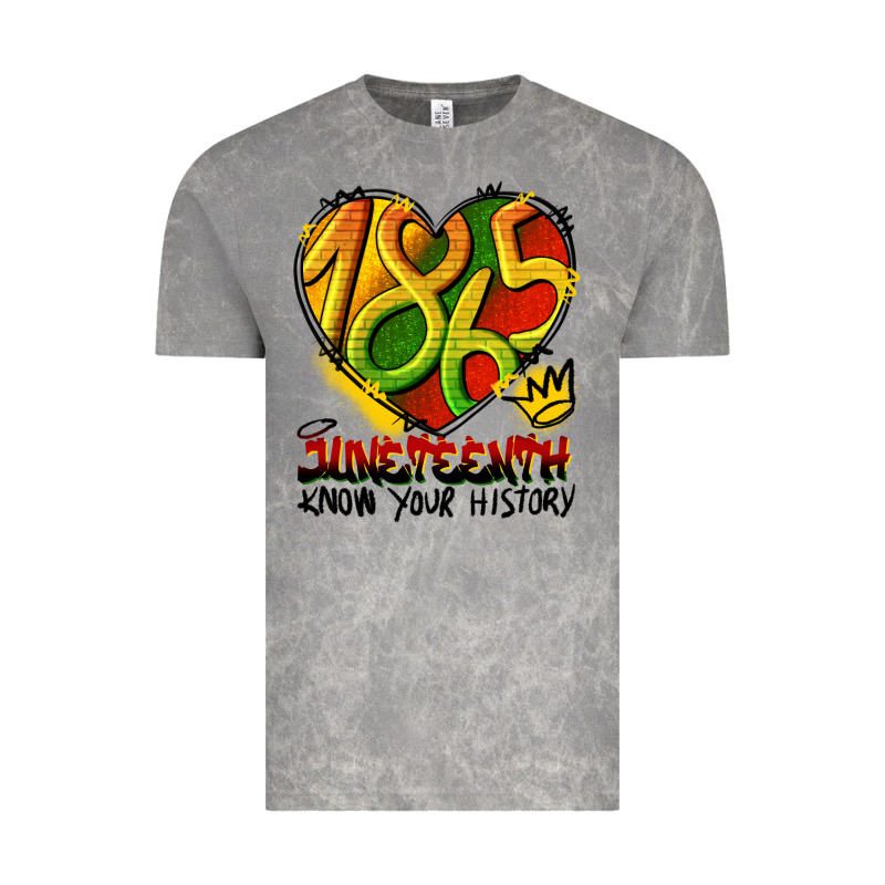 Juneteenth 1865 Graffiti Vintage Tee by HRA Design Shop | Teevron