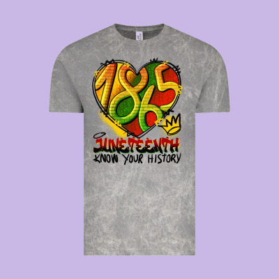 Juneteenth 1865 Graffiti Vintage Tee Designed By Hra Design Shop