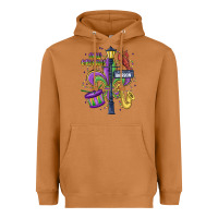 Meerkat new orleans mardi gras streets Heavyweight Hoodie - MaliasSmallBusiness