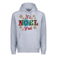Heather Grey it's noel y'all Premium Hoodie - AdoDesignShop