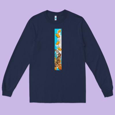 Butterfly Fall Long Sleeve Tee Designed By Bundleandbundleshop