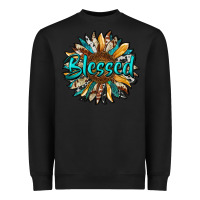 Black blessed sunflower Heavyweight Sweatshirt - RanaPortraitStore