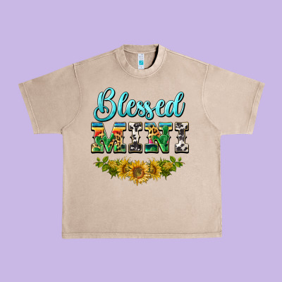 Blessed Mini Urban Heavy Tee Designed By Barkaloodesign