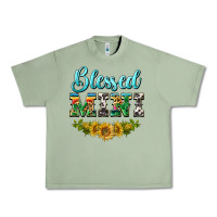 Oil Green blessed mini Urban Heavy Tee - BarkalooDesign