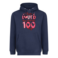 Navy i have loved my students 100 days Heavyweight Hoodie - MaliasSmallBusiness