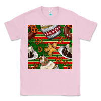 Bubblegum Pink christmas cake seamless pattern Classic Tee - BundleAndBundleShop