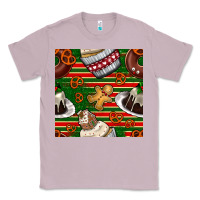 Lilac christmas cake seamless pattern Classic Tee - BundleAndBundleShop