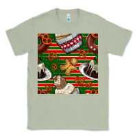 Matcha christmas cake seamless pattern Classic Tee - BundleAndBundleShop