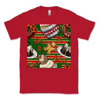 Red christmas cake seamless pattern Classic Tee - BundleAndBundleShop