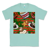 Seafoam christmas cake seamless pattern Classic Tee - BundleAndBundleShop