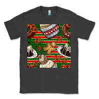 Smoke christmas cake seamless pattern Classic Tee - BundleAndBundleShop