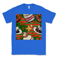 True Royal christmas cake seamless pattern Classic Tee - BundleAndBundleShop