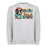 Heather Grey coffee then cows Heavyweight Sweatshirt - Zillion Design Studio