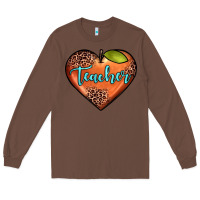 Chestnut teacher heart Long Sleeve Tee - JahusDesignShop